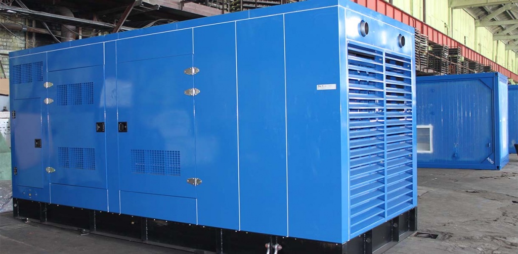foto Дизель-генератор (ДГУ, ДЭС) мощность 720 кВт Mitsubishi в шумопоглощающем кожухе