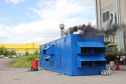 Проведение испытаний готовой высоковольтной электростанции ЭТРО на производственной площадке АО «Электроагрегат»